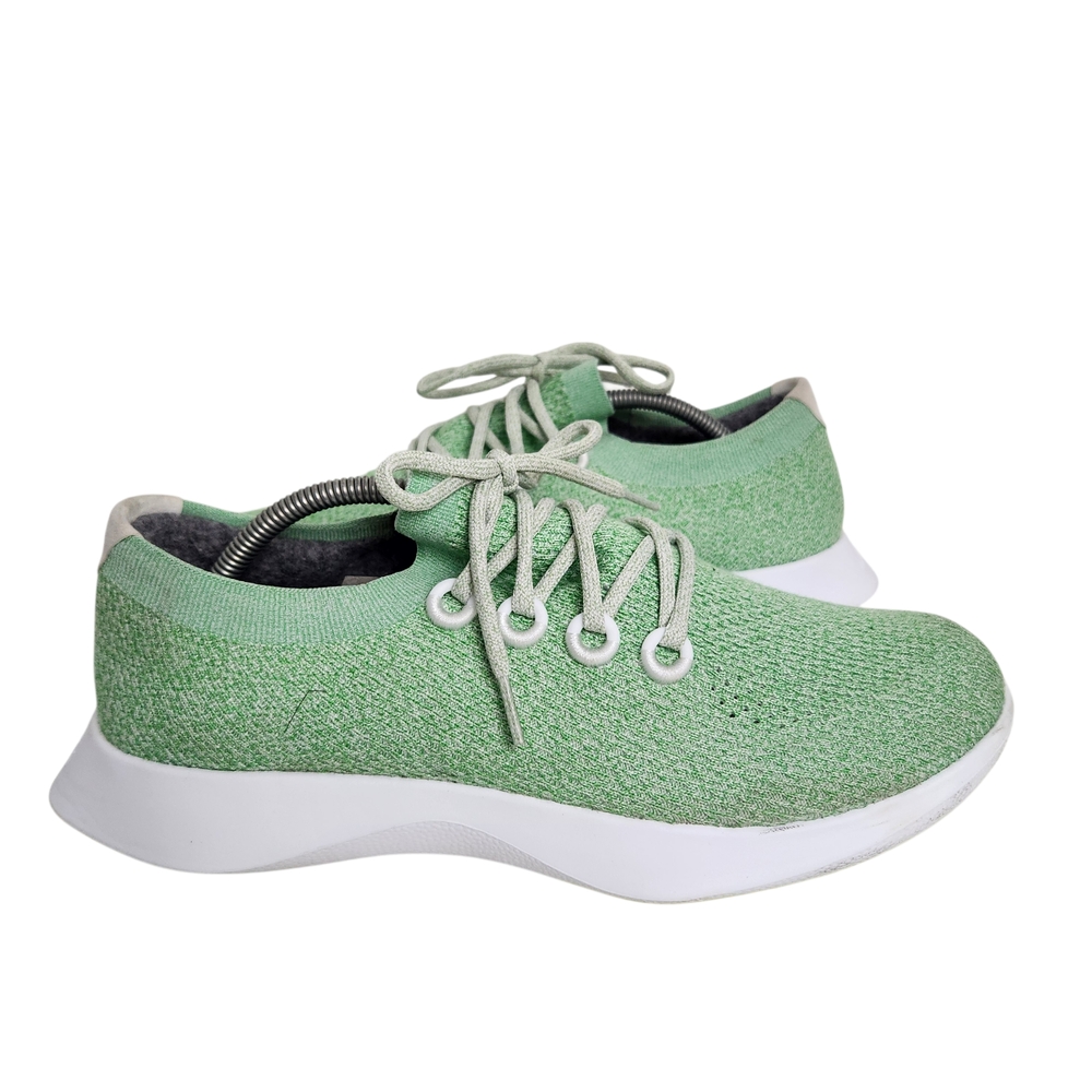 Allbirds Tree Dasher Men 12 Mint Green Running Knit Lightweight Lace Up Sneakers